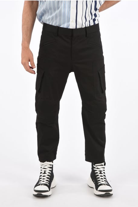 Motocross Ergodynamic Leg Fit Cargo Broek in Zwart - Image 1