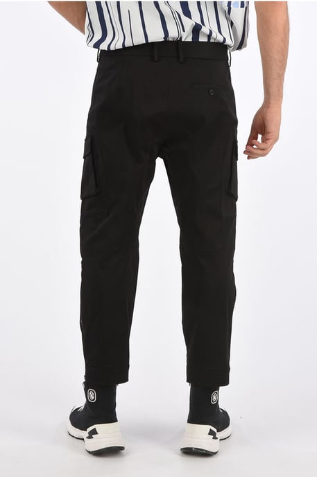 Motocross Ergodynamic Leg Fit Cargo Broek in Zwart - Image 2