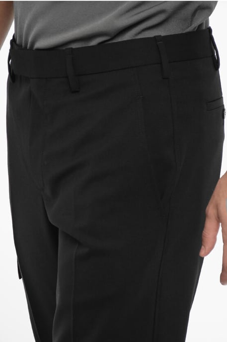 Skinny Cargo-broek met riemlussen in zwart - Image 3