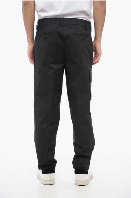 NATE Cargo-broek van katoenmix in zwart - Image 2