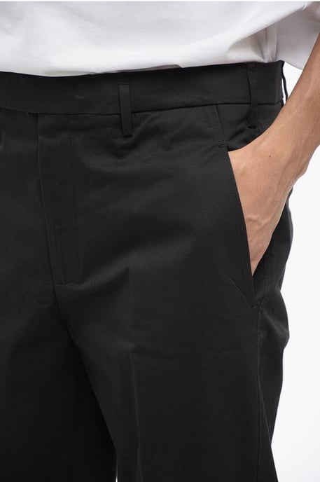 NATE Cargo-broek van katoenmix in zwart - Image 3