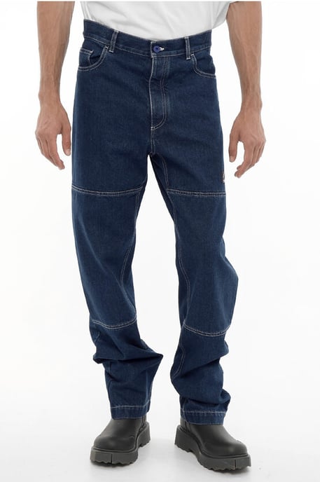 Straight Leg Regular Fit Jeans met zichtbare stiksels 21 cm in blauw - Image 1