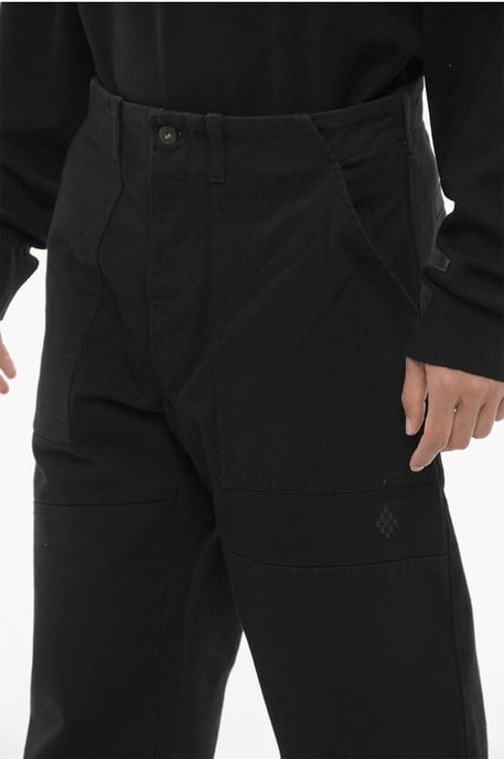 Donker gewassen wijde jeans 22 cm in zwart - Image 3