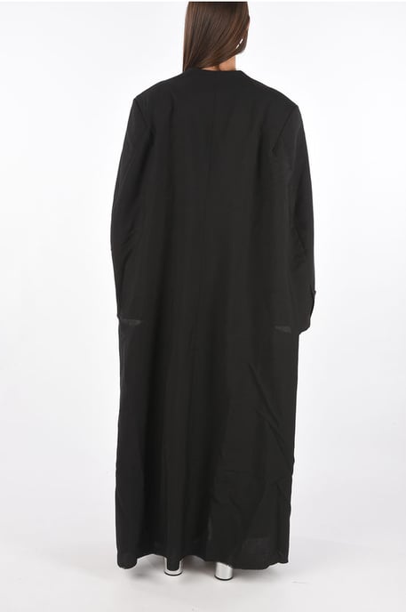 MM0 dubbelrijsjas met uitsparingen in zwart - Image 2