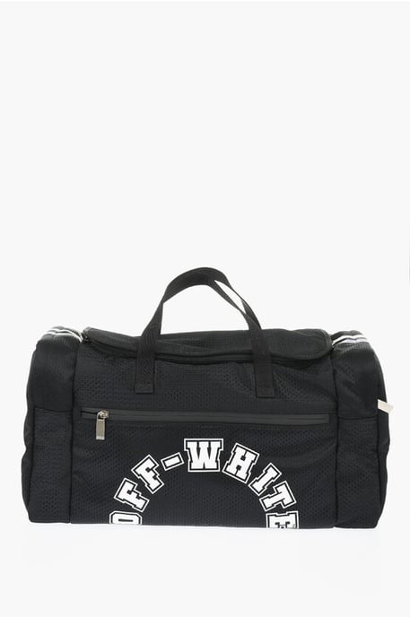 Nylon OUTDOOR BASEBALL Weekendtas met Afneembare Banden in Zwart - Image 1