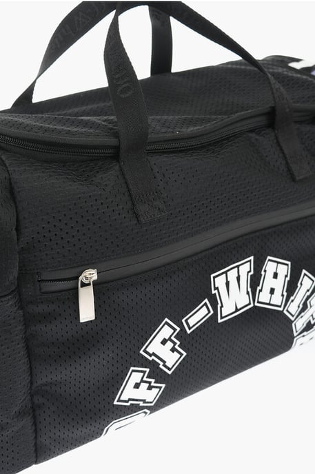 Nylon OUTDOOR BASEBALL Weekendtas met Afneembare Banden in Zwart - Image 4
