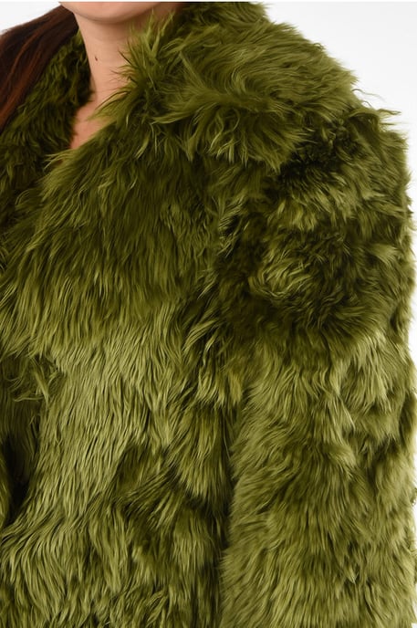 MM1 Alpaca Echte Bontjas in Groen - Image 3