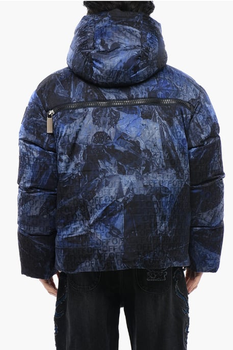 Monogram gewatteerd SIERRA LEONE-jack in blauw - Image 2
