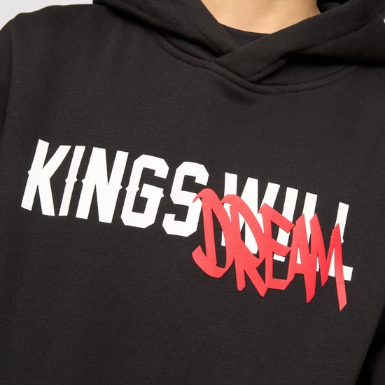 Boy's Kings Will Dream Juniors Tagged Hoodie in Black - Image 5