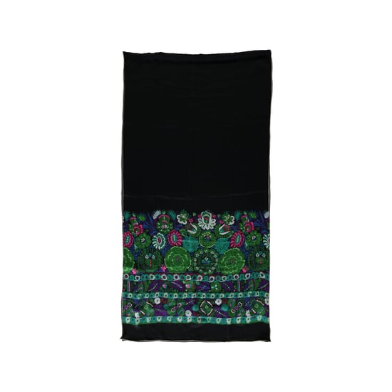 Roberto Cavalli Zwart en Multikleur Bloemenprint Sjaal - '10s - Image 1