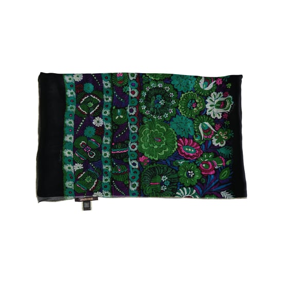 Roberto Cavalli Zwart en Multikleur Bloemenprint Sjaal - '10s - Image 3