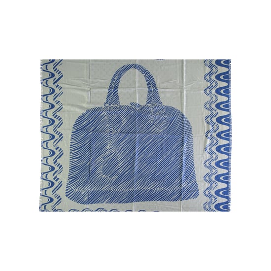 Louis Vuitton Blauw en Witte Alma Print Sjaal - '10s - Image 1