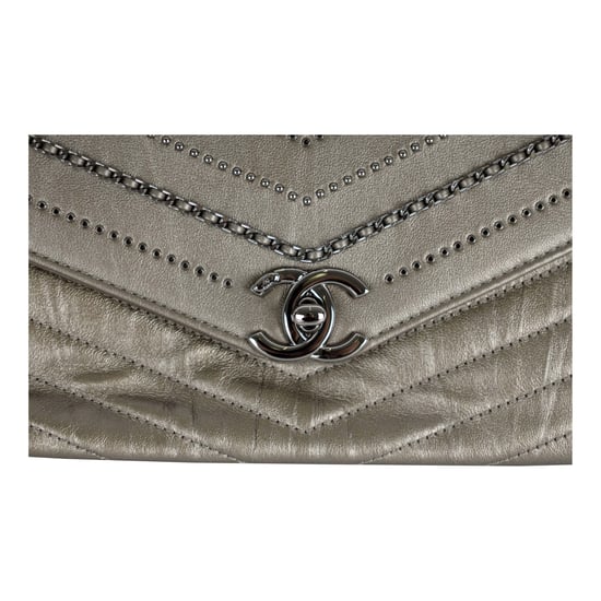 Chanel Versierde 'Chain Sequins' Chevron Flap Bag - '10s - Image 4