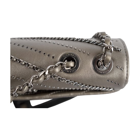 Chanel Versierde 'Chain Sequins' Chevron Flap Bag - '10s - Image 6