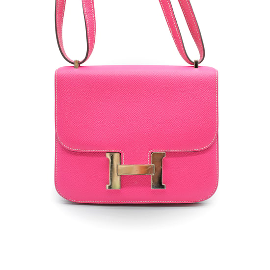 Hermès Constance 18 Mini Fuchsia Epsom Leather Bag - '10s - Image 1