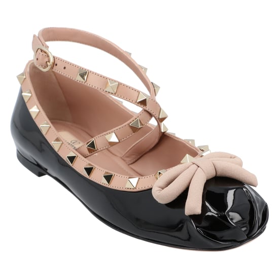 Valentino Rockstud Ballerina Schoenen Zwart - Image 1