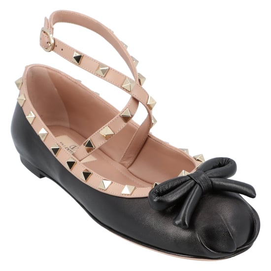 Valentino Rockstud Ballerina's Zwart - Image 1