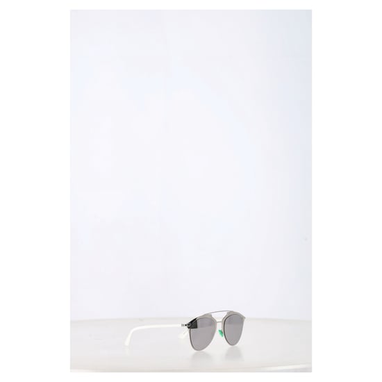 Dior Weerspiegelde Piloten Zonnebril in Zilver Metaal - Image 6