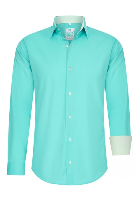 Pastelkleurig overhemd S - 6XL Slim Fit Katoenen stretch - Image 1