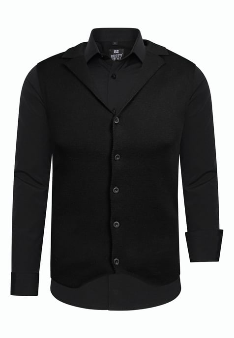 Tweedelig pak met overhemd en vest - Image 1