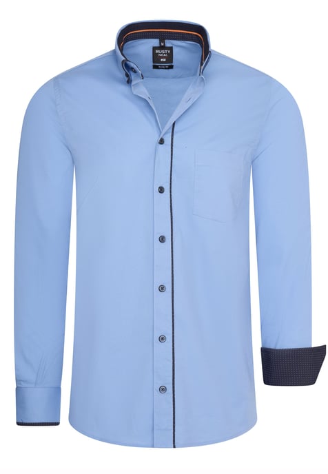 Zakelijk overhemd in een casual design met stretcheffect - Image 1