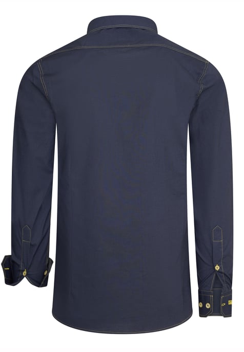 Slim fit overhemd met lange mouwen en contrasterende stiksels - Image 2
