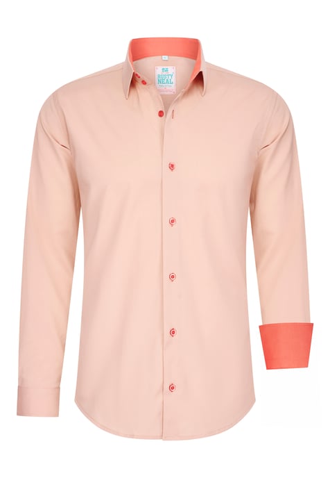 Pastelkleurig overhemd S - 6XL Slim Fit Katoenen stretch - Image 1