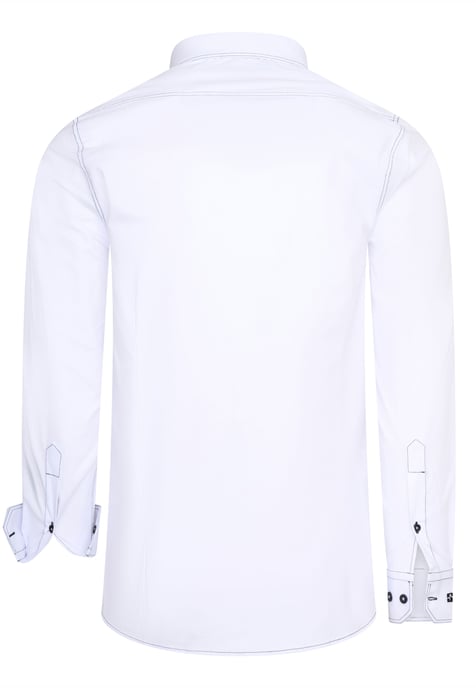 Slim fit overhemd met lange mouwen en contrasterende stiksels - Image 2