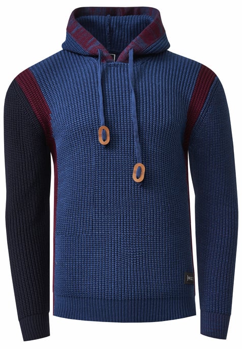 Contrasterende dikke hoodie - Image 1