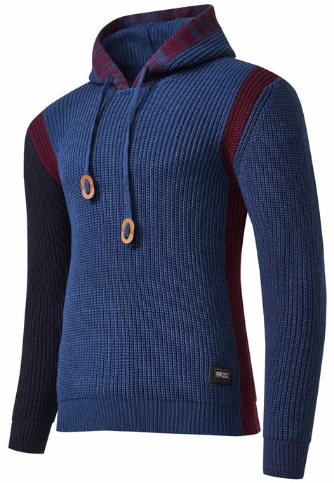 Contrasterende dikke hoodie - Image 3