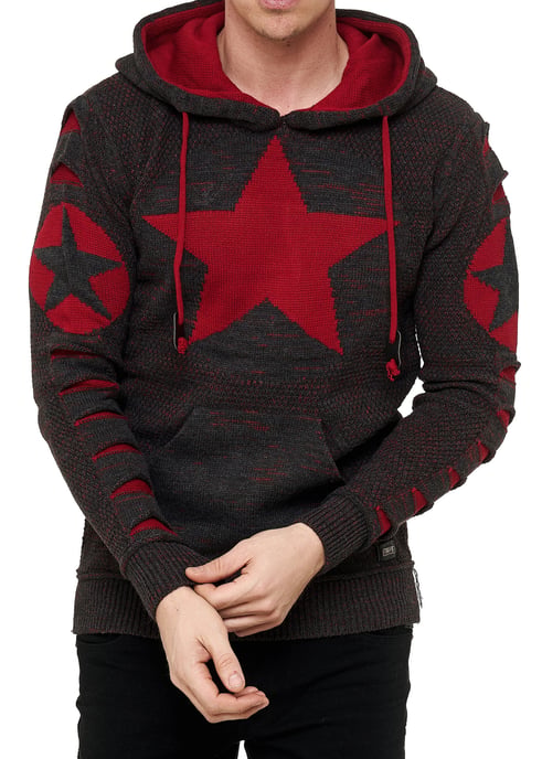 Grof gebreide hoodie - Image 3
