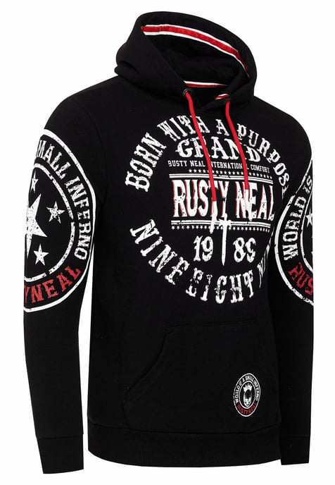 Streetwear trui met capuchon en prints - Image 2