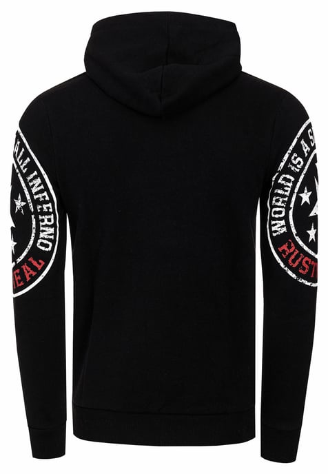 Streetwear trui met capuchon en prints - Image 3