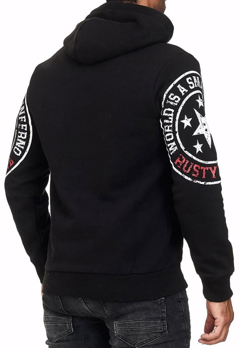 Streetwear trui met capuchon en prints - Image 5