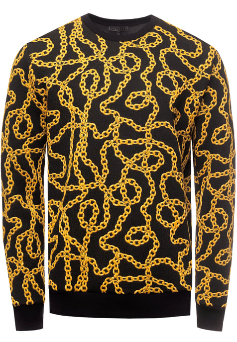 Jacquard trui in ijzeren design - Image 1