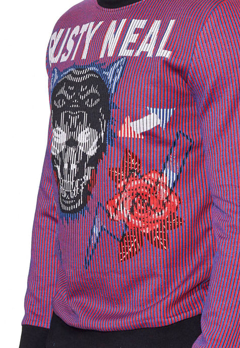 Paars jacquard sweatshirt in Black Panther Design - Image 5