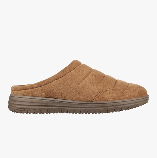 Skechers Relaxed Fit: Murette Garvanza Heren Tan Muiltjes Van Microvezel - Image 1
