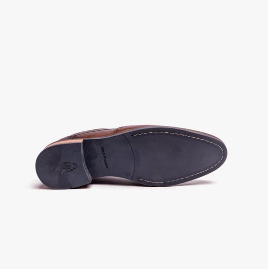 Hush Puppies Dustin Heren Brogue Schoenen Chocolade - Image 5