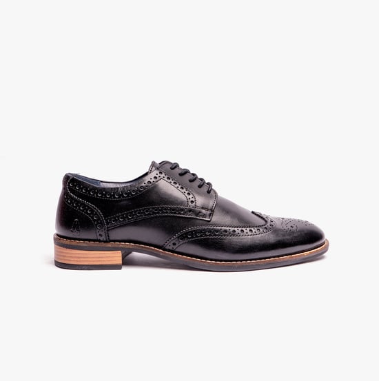 Hush Puppies Dustin Heren Brogue Schoenen Zwart - Image 1