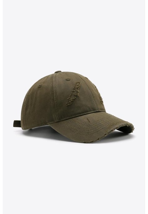 Distressed Verstelbare Katoenen Baseballpet - Image 1