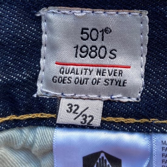 Levi's 501 Blue Tab 1980s Selvedge Jeans - Image 2