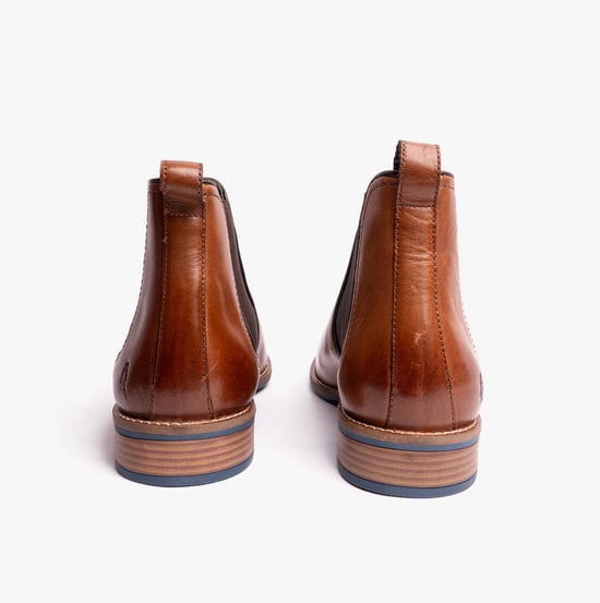 Hush Puppies Diego Chelsea Heren Formele Laarzen Tan - Image 5