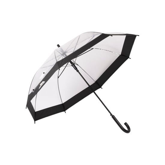 Trespass Regenval Heldere POE Stokparaplu voor volwassenen (Zwart) - Image 1