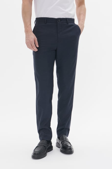 Casual broek Regular fit navy blue - Image 1