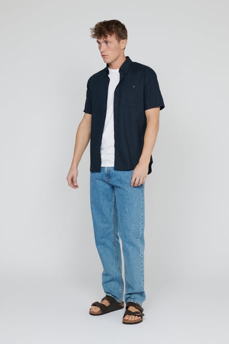 Korte mouwen shirt Regular fit navy blue - Image 1