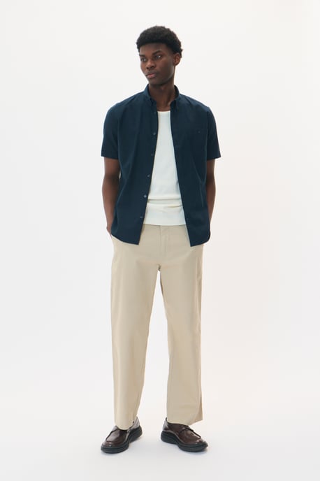 Korte mouwen shirt Regular fit navy blue - Image 2