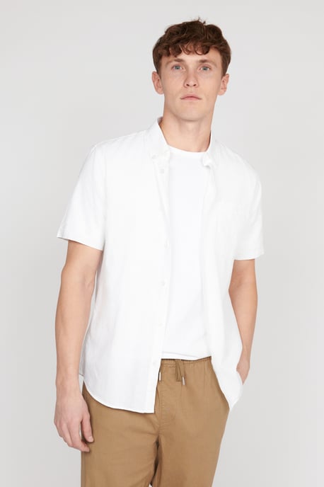Korte mouwen shirt Regular fit white - Image 4