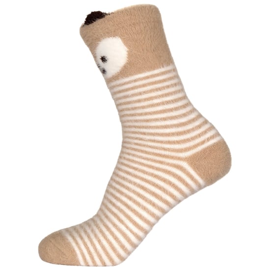 Trespass Sokken met dierengezicht voor kinderen/Kinderen (Beige) - Image 3
