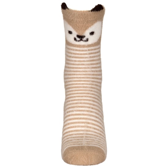 Trespass Sokken met dierengezicht voor kinderen/Kinderen (Beige) - Image 6