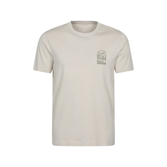 Mountain Warehouse Heren Cotswold Korte Mouwen T-Shirt (Off White) - Image 1
